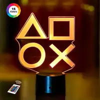 3D ночник "PlayStation 2" (УВЕЛИЧЕННОЕ ИЗОБРАЖЕНИЕ)+ сетевой адаптер + батарейки (3ААА)  3DTOYSLAMP