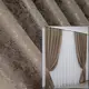 Комплект готовых штор из жаккарда коллекция "Мрамор Al1" Цвет тёмный какао Код 437ш 2.5м 2шт 2,5х2,7м.