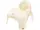 Горщик крісло дитячий  антиковзкий Teddy Bear white pearl