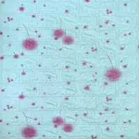 Самоклеящаяся 3D панель 700х770х4мм Голубые одуванчики (322) SW-00001362