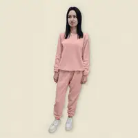Пижама теплая женская из плюшевой ткани велсофт Pudra