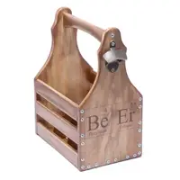 Ящик для 6 бутылок пива 0,5л BST 040523 26х18х33 см коричневый