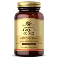 Натуральная добавка Solgar Megasorb CoQ-10 60 mg, 120 капсул