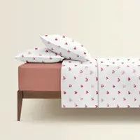 Сімейна постільна білизна з простирадлом на резинці SWEET LOVE CS3