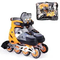 Уценка. Ролики с подсветкой "Best Roller" M оранжевый - царапины на металле