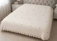 Ковдра полуторна літня з мусліну Colorful Home 21426 150х200 см молочна