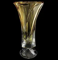 Ваза Bohemia Mozart Amber 8KG70/72S70/400/H 40 см золотистая