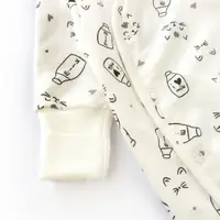 Чоловічок для немовлят з начісом діагональна застібка Milk