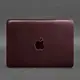 Кожаный чехол для MacBook 14 дюйм Бордовый Crazy Horse