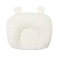 Дитяча подушка Lesko U1 White Lovely Baby бавовняна ортопедична з наповнювачем з гречаного лушпиння