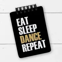 Блокнот на пружине A7 Eat sleep dance repeat (BL7_20J006)
