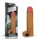 Насадка с вибрацией Add 2" Vibrating Silicone Extender Brown
