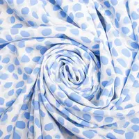 Ткань плательная Super Soft камни голубой
