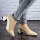Женские туфли на каблуке Fashion Vinnie 2025 40 размер 25 см Бежевый