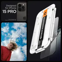 Захисне скло Spigen для iPhone 15 Pro - EZ FIT GLAS.tR (1 шт), Black (AGL06899)