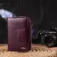 Практичное вертикальное портмоне для женщин с монетницей на молнии из натуральной кожи флотар CANPELLINI 21601 Фиолетовое
