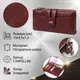 Красивый кошелек из натуральной зернистой кожи CANPELLINI 21636 Бордовый