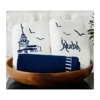 Набір рушників Karaca Home - X IST COLLECTION Kizkulesi indigo 30*50 (3 шт)