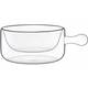 Кастрюля для запекания Luigi Bormioli Thermic Glass A-11640-G-4102-AA-01 780 мл