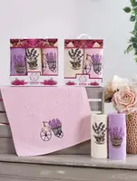 Набор махровых кухонных полотенец SWAN Lavanda 30х50см