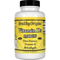 Витамины и минералы Healthy Origins Vitamin D3 5000 IU, 30 капсул