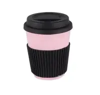 Стакан с крышкой Kamille KM-1135-Pink 400 мл розовый