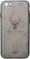 Чехол-накладка TOTO Deer Shell With Leather Effect Case Apple iPhone 6 Plus/6s Plus Gray