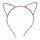 Обруч пухнастий з вушками "Котик", рожевий