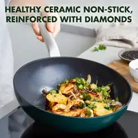 Сковорода WOK GreenPan Evolution CC006392-001 28 см темно-зелена