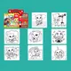 Детская книга-раскраска Keybaby с масляными красками и мелками для детей от 3 лет, в цвете Pink