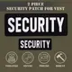 Набор шевронов 2 шт с липучкой Security Охрана 9х25 и 4,5х12,5 см вышитый патч нашивка шеврон