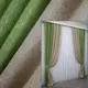 Комбинированные (2шт.1,5х2,7м.) жаккардовые шторы. Цвет оливковый с карамельным. Код 014дк (517-524ш) 10-691