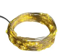 LED-гірлянда від USB і батарейок 100 LED 2 в 1 на 10 м колір ТЕПЛИЙ БІЛИЙ