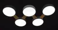 Люстра світлодіодна стельова LED світильник для квартири на стелю лед 27782 Білий 5х46х80 см.