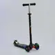 Самокат трехколесный MAXI "Best Scooter" пластмассовый, трубка руля алюминиевая Green/Black (74315)
