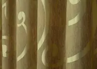 Шторна тканина жакард. Висота 2,7м. Колір золотистий. Код 1532ш