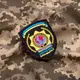 Шеврон на липучке International Police Association 7х9 см вышиты патч нашивка Полиция