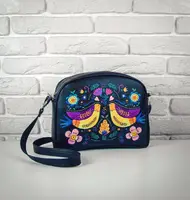 Сумка молодёжная College Птички 29x23x8 см (COL_FFL003_BL)