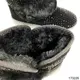 Угги женские черные средние из эко замши, внутри густой эко мех