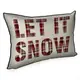 Подушка интерьерная с мешковины Let it snow 45x32 см (43PHB_25NG013)
