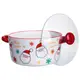 Супница фарфоровая Santa новогодняя  800 (мл) с крышкой Yiwu FM-CS-9A