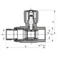 Кран радіаторний 25x3/4 прямий PPR KOER K0160.PRO (KP0205)