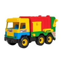 Уценка. Мусоровоз Middle truck желто-красный - ПОШКОДЖЕНА УПАКОВКА