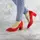 Туфли женские Fashion Waylon 2460 37 размер 24 см Красный