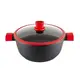 Кастрюля с крышкой Gipfel Velour GP-0564 28 см 5.9 л черная