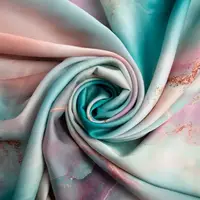 Ткань плательная атлас шелк стрейч рожевий