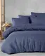 Постельное Белье Страйп Сатин Турция Bella Home Lacivert 200х220см