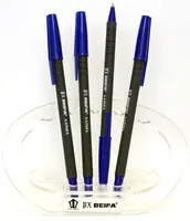 Ручка шариковая Biefa АА960 прорезиненая синяя
