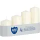 Набір свічок 4 шт. циліндр Bispol AURA Candles Молочний (sw50/4-011)