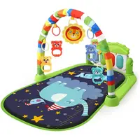 Игровой коврик Пианино, звук, мелодии, подсветка, 5 погремушек, ростомер. Multicolor (154578)